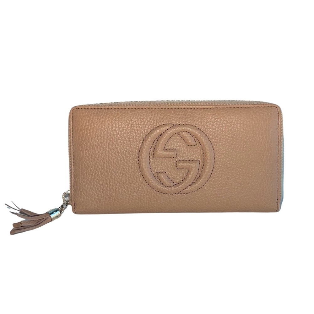 Gucci Soho Long Wallet Round Zipper